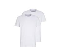 TOM TAILOR Herren Crewneck T-Shirt im Doppelpack, 20000 - White, M