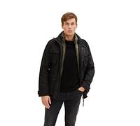 TOM TAILOR Herren Feldjacke aus Baumwolle 1032488, 29999 - Black, L