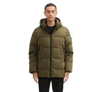 TOM TAILOR Herren Gefütterte Winterjacke mit Abnehmbarer Kapuze,11848 - Jungle Soil Green, XXL
