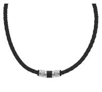 Tom Tailor Kette mit Anhänger für Herren, Edelstahl und Kautschuk und Leder, 47+5 cm, braun, Geschenkidee, Halsschmuck, Herrenschmuck, 2100702