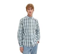 TOM TAILOR Herren Hemd 1034891, 31170 - Ice Blue Navy Check, L