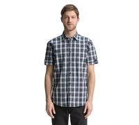 Tom Tailor - Regular Fit Kurzarmhemd mit Karomuster navy powder blue check - Gr. - M