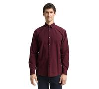 Tom Tailor Herrenhemd Regular Fit kariert rot Vichy-Check Langarm Größe XL 100% Baumwolle