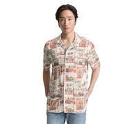 Tom Tailor - Regular Fit Kurzarmhemd im Hawaii-Look multi color photo design - Gr. - XL