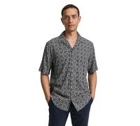 Tom Tailor - Comfort Fit Kurzarmhemd im Hawaii-Look navy mosaic design - Gr. - XL