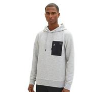 Tom Tailor QUILTED HOODIE L Grey Heather Melange 12035 (836280) Grau L