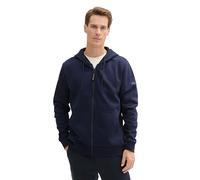 TOM TAILOR Herren Hoodie Sweatjacke mit Kängurutasche, 10668 - Sky Captain Blue, M