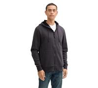 Tom Tailor Herren Hoodie Sweatjacke mit Kängurutasche, 10899 - Tarmac Grey, L