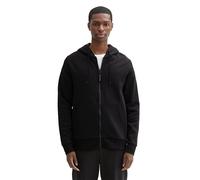 TOM TAILOR Herren Hoodie Sweatjacke mit Kängurutasche, 29999 - Black, XXL