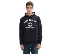 TOM TAILOR - Hoodie mit Logo Print sky captain blue M