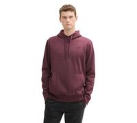 TOM TAILOR Herren Hoodie Sweatshirt mit Logo-Strickerei, 10782 - Gipsy Purple Melange, M