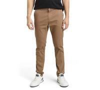 Chinohose TOM TAILOR, Herren, Gr. 31, Länge 32, caribou beige, Web, Obermaterial: 98% Baumwolle, 2% Elasthan. Futter: 65% Polyester, 35% Baumwolle, unifarben, slim fit lang, Hosen Chinohose, mit Stret