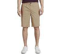 TOM TAILOR Herren Hosen & Chino Morris Relaxed Chino-Shorts mit elastischem Bund Silver Ecru,S,11704,8448