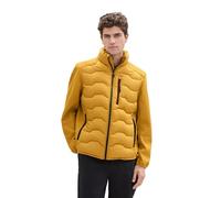 TOM TAILOR Herren Hybrid Jacke mit Stehkragen,35660 - Harvest Yellow, XXL