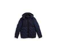 Steppjacke TOM TAILOR, Herren, Gr. L, blau (sky captain blau), Steppware, Obermaterial: 100% Polyester. Futter: 100% Polyester, Strukturmuster, unifarben, regular fit taillenbedeckt, elastischer Bund,
