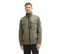 Tom Tailor Regular Fit Jacke aus reiner Baumwolle in Oliv, Größe L