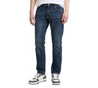 Regular-fit-Jeans TOM TAILOR "JOSH", Herren, Gr. 38, Länge 34, mid stone wash denim34, Denim/Jeans, Obermaterial: 98% Baumwolle, 2% Elasthan, unifarben, modisch, regular fit knöchellang, Jeans, im Fiv
