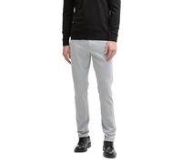 TOM TAILOR Herren Jersey Travis Slim Fit Chino Hose, 12035 - Grey Heather Melange, 36/30