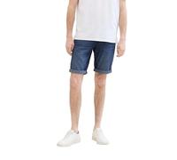 TOM TAILOR Herren Josh Regular Denim Shorts, Used Mid Stone Blue Denim, 34