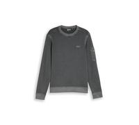 Tom Tailor - Sweatshirt mit Ärmeltasche tarmac grey - Gr. - L