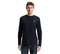 TOM TAILOR Herren Langarmshirt aus Baumwolle