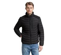 Steppjacke TOM TAILOR, Herren, Gr. XL, schwarz, Steppware, Obermaterial: 100% Polyester. Futter: 100% Polyester, unifarben, casual, regular fit taillenbedeckt, Langarm elastischer Bund, Jacken, mit Ta
