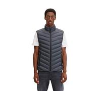 TOM TAILOR Herren Lightweight Stepptweste 1031473, 24267 - Grey Twill Structure, M