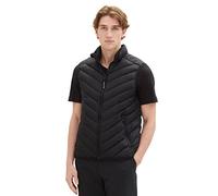 TOM TAILOR Herren Lightweight Steppweste mit Stehkragen aus recyceltem Polyester