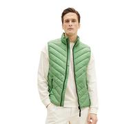 TOM TAILOR Herren Lightweight Steppweste mit Stehkragen aus recyceltem Polyester