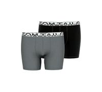 TOM TAILOR Herren Long Pants Boxershorts Kentucky | 2er Pack (DE/NL/SE/PL, Alphanumerisch, L, Regular, Regular, Schwarz/Dunkelgrau)