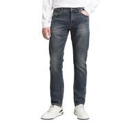 5-Pocket-Jeans TOM TAILOR "MARVIN", Herren, Gr. 30, Länge 30, blau (mid stone wash), Denim/Jeans, Obermaterial: 70% Baumwolle, 28% Polyester, 2% Elasthan, straight fit, Jeans 5-Pocket-Jeans, mit klein