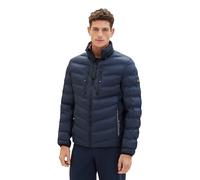 TOM TAILOR Herren Modern Hybrid Steppjacke mit abnehmbarer Kapuze, 10668 - Sky Captain Blue, XL