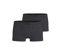 Boxershorts TOM TAILOR "Alaska", Herren, Gr. 5M, schwarz (schwarz, dunkel, streifen), Single Jersey, Obermaterial: 81% Polyamid, 13% Elasthan, 6% Polyester, gestreift, bequem, Unterhosen, bequem, weic