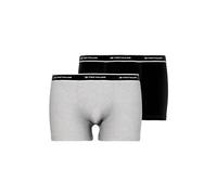 Boxershorts TOM TAILOR "Kentucky", Herren, Gr. 7 (XL), grau (schwarzgrau melange), Single Jersey, Obermaterial: 95% Baumwolle, 5% Elasthan, unifarben, Unterhosen, mit komfortabler Passform (53955915-7