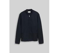 Tom Tailor - Piqué Bomberjacke mit Eingriffstaschen sky captain blue - Gr. - M