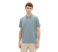 Tom Tailor Herren Basic Piqué-Poloshirt 27475 – Grau-Mint – L