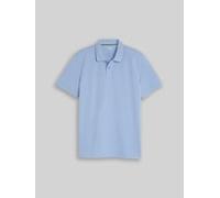 Poloshirt TOM TAILOR, Herren, Gr. XL, blau (pale blau), Single Jersey, Obermaterial: 60% Baumwolle, 40% Polyester, unifarben, regular fit hüftbedeckend, Rundhals, abgesteppte Kante, Shirts, Poloshirt 