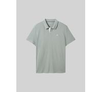 TOM TAILOR Herren Piqué Poloshirt mit Logo-Stickerei, grün, Uni, Gr. XXXL