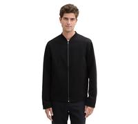 Tom Tailor Herren Piqué Sakko in Bomber-Style, 29999 - Black, L