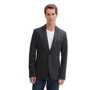 TOM TAILOR Herren Piqué Sakko mit Stretch,36763 - Navy White Grindle Wave, 52