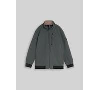 Blouson TOM TAILOR PLUS, Herren, Gr. 3XL, schwarzest olive, Web, Obermaterial: 100% Polyester. Futter: 100% Polyester, unifarben mit Farbeinsatz, regular fit hüftbedeckend, Rundhals, Bündchen, Jacken