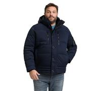 TOM TAILOR Herren 1049394 Plussize Plus Size-Pufferjacke mit Abnehmbarer Kapuze, 10668-Sky Captain Blue, 4XL