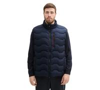 TOM TAILOR Herren Plussize Hybrid Weste mit Kapuze,10668 - Sky Captain Blue, 2XL