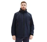 TOM TAILOR Herren Plussize Softshell-Jacke mit Kapuze, 10668 - Sky Captain Blue, 2XL