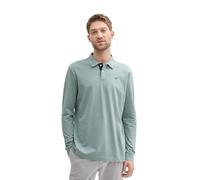 Tom Tailor Basic Contrast Langarm-polo M Grey Mint