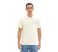 TOM TAILOR Herren Poloshirt im Washed-Look 1035641, 18592 - vintage beige, XXL