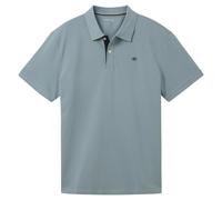 Tom Tailor Herren Basic Piqué-Poloshirt 27475 – Grau-Mint – L