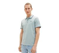 TOM TAILOR Herren Poloshirt mit Logo-Stickerei 1036961, 28129 - light ice blue, XS