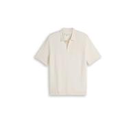 TOM TAILOR Herren Poloshirt Structured Knit Polo - Regular Fit Blau Weiss Grün