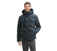 Tom Tailor Herren Pufferjacke mit Abnehmbarer Kapuze,27604 - Stormy Blue, XXL